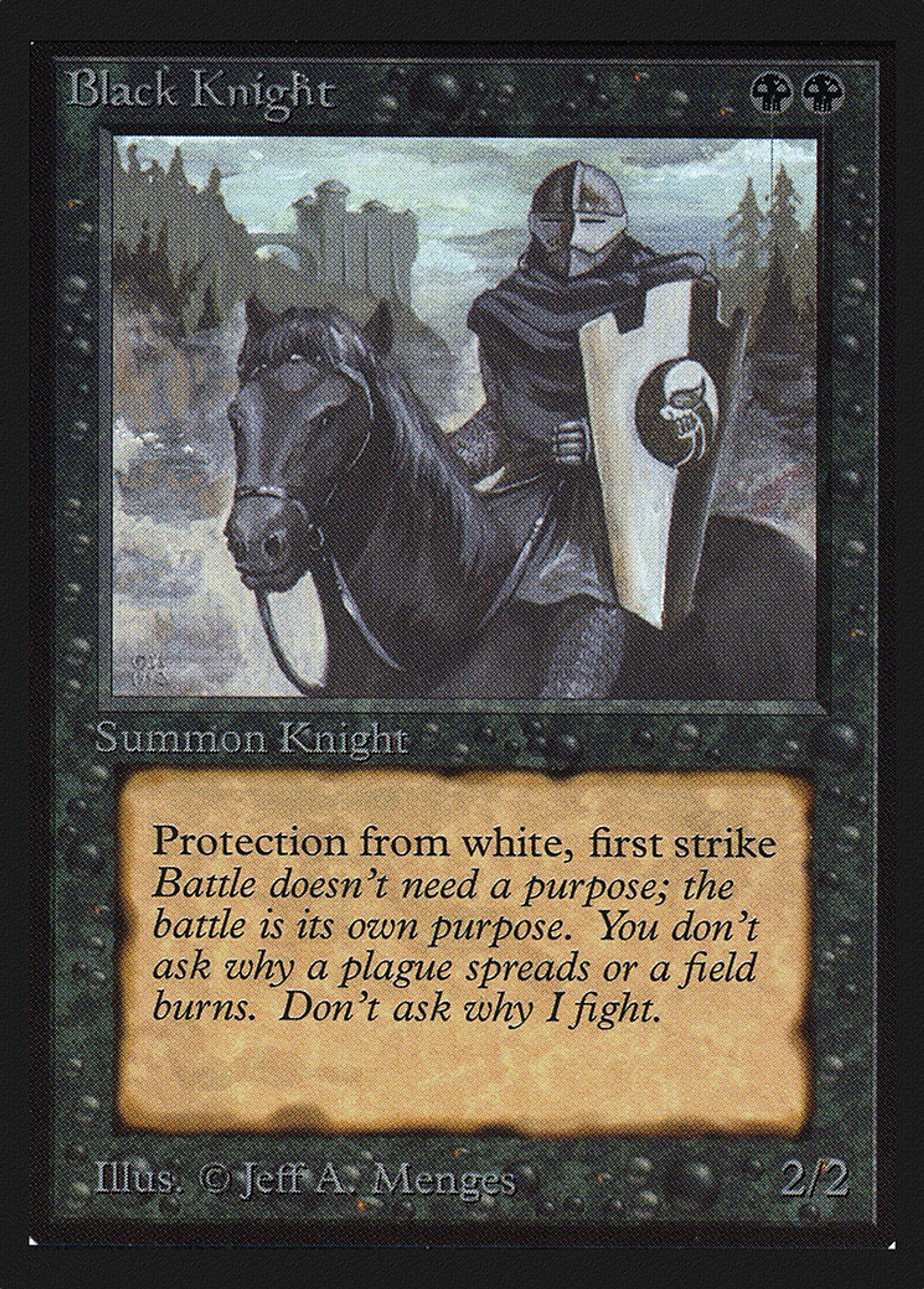 Chevalier noir — Collectors' Edition — Magic: The Gathering