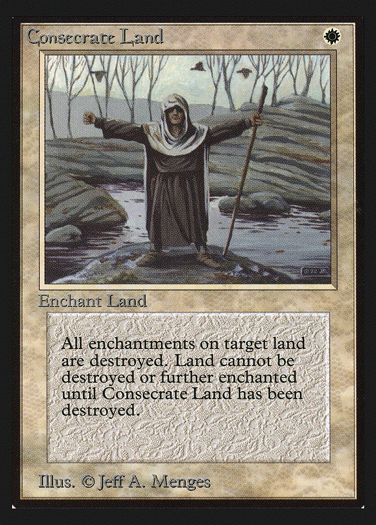 Consecrate Land — Collectors' Edition — Magic: The Gathering