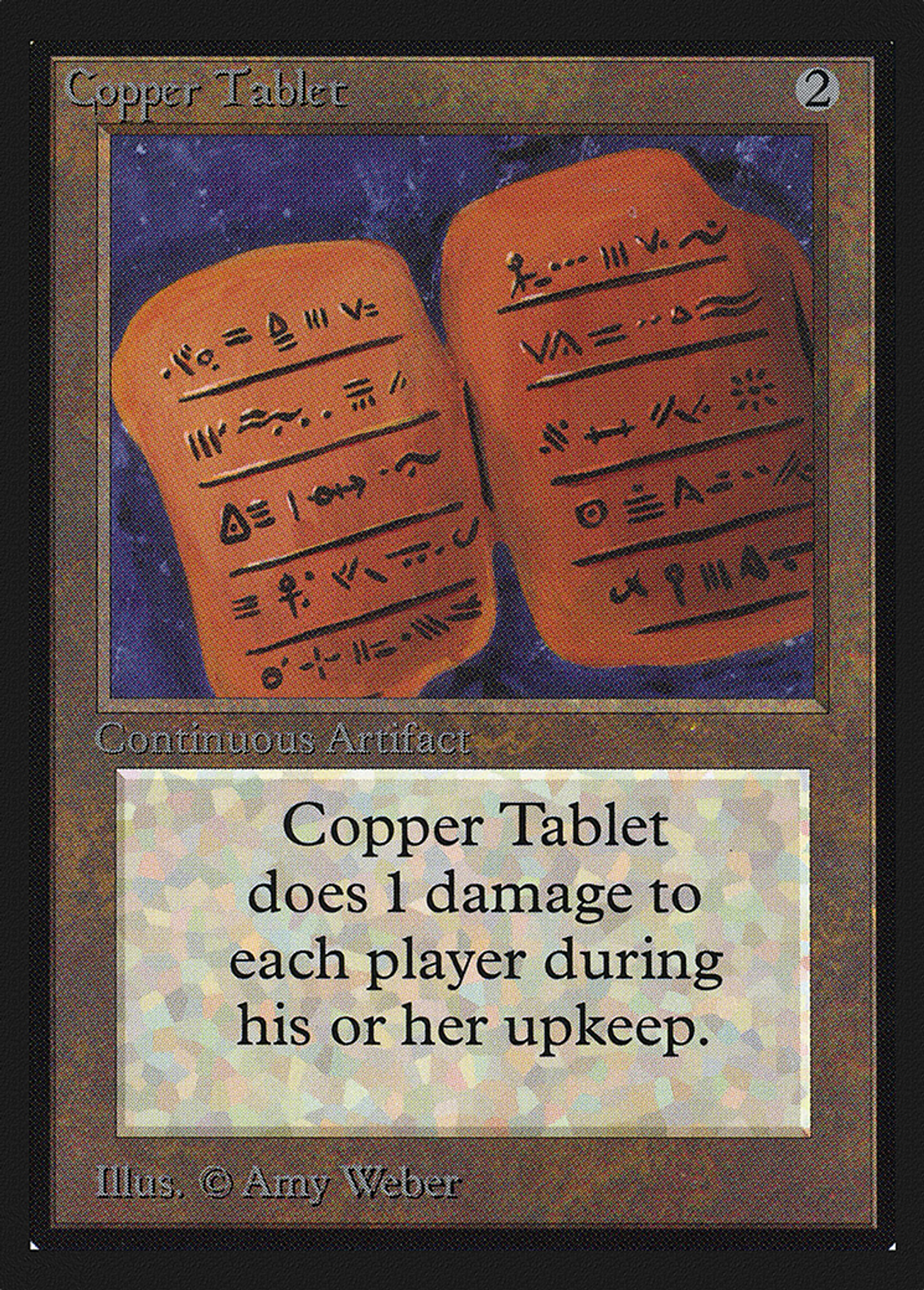 Copper Tablet — Collectors' Edition — Magic: The Gathering