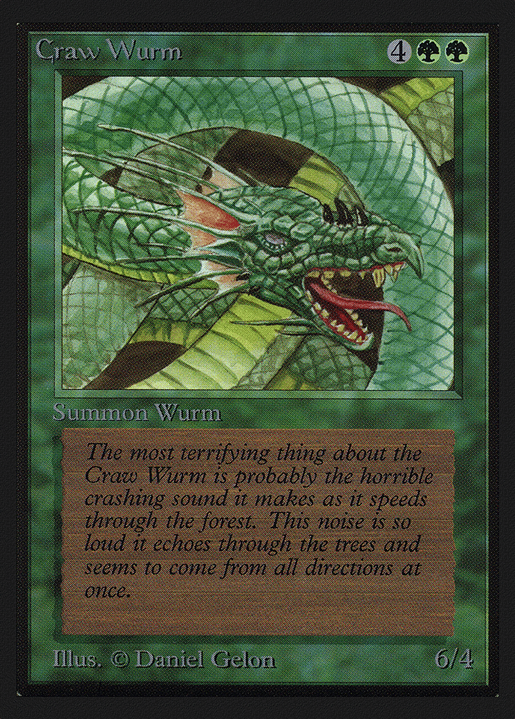 Craw Wurm — Collectors' Edition — Magic: The Gathering