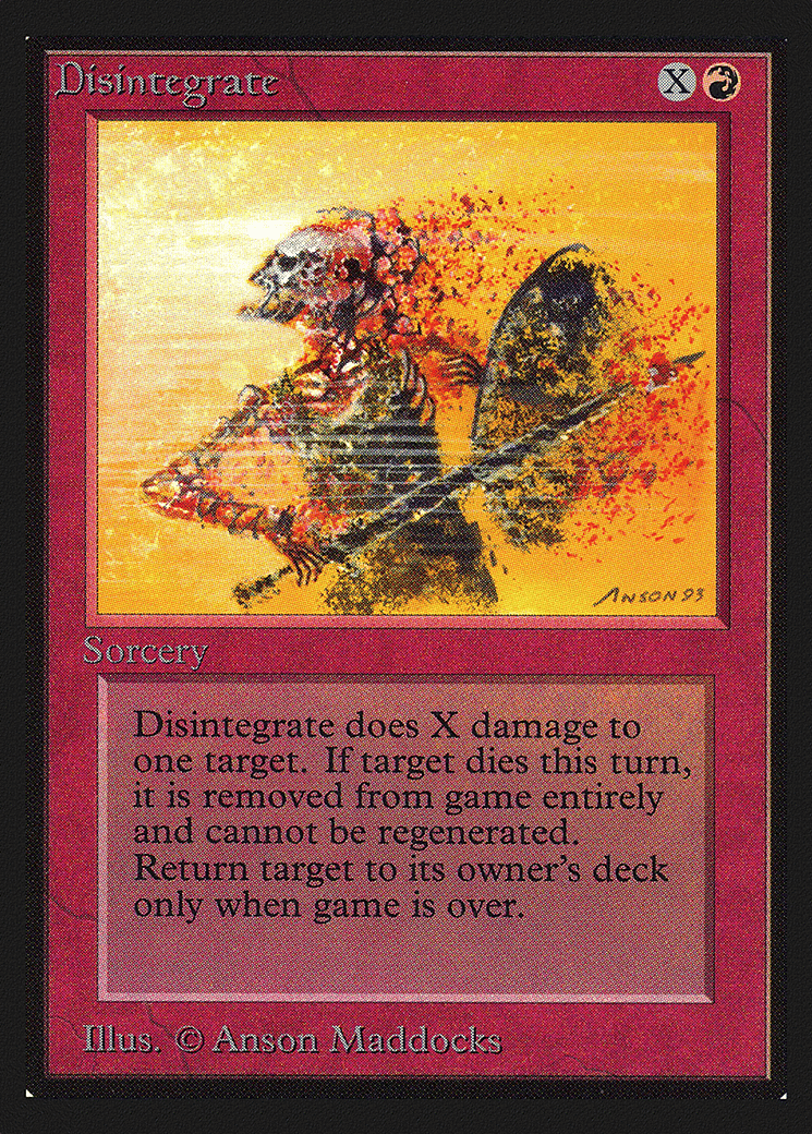 Disintegrate — Collectors' Edition — Magic: The Gathering