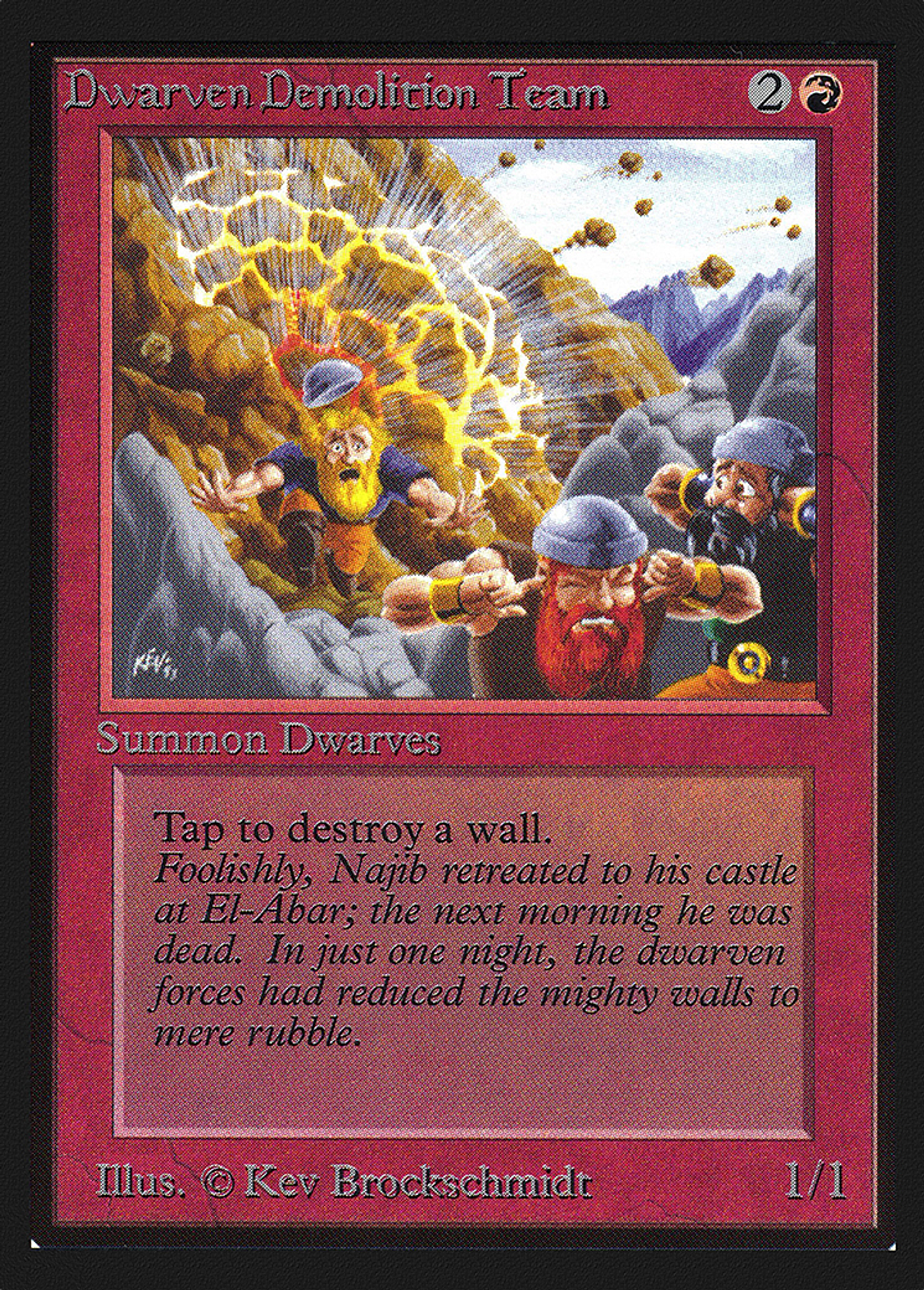 Équipe de démolition naine — Collectors' Edition — Magic: The Gathering