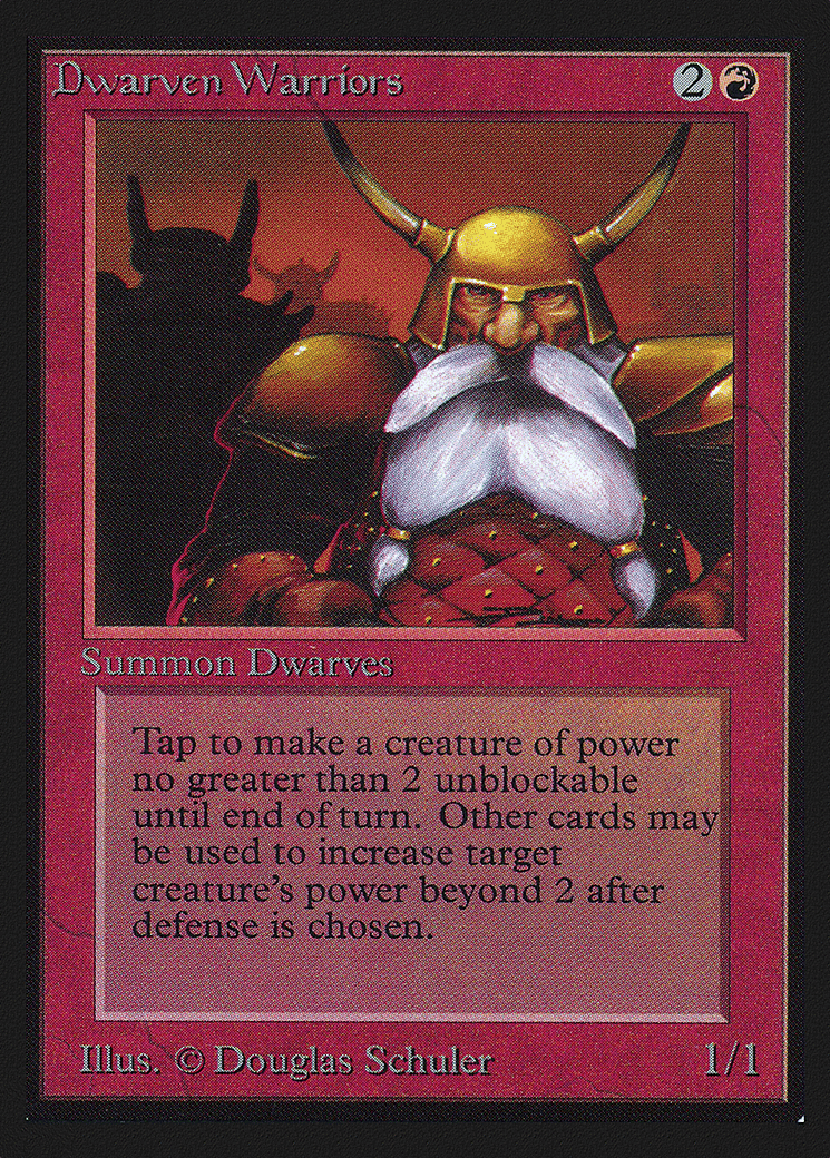 Dwarven Warriors — Collectors' Edition — Magic: The Gathering