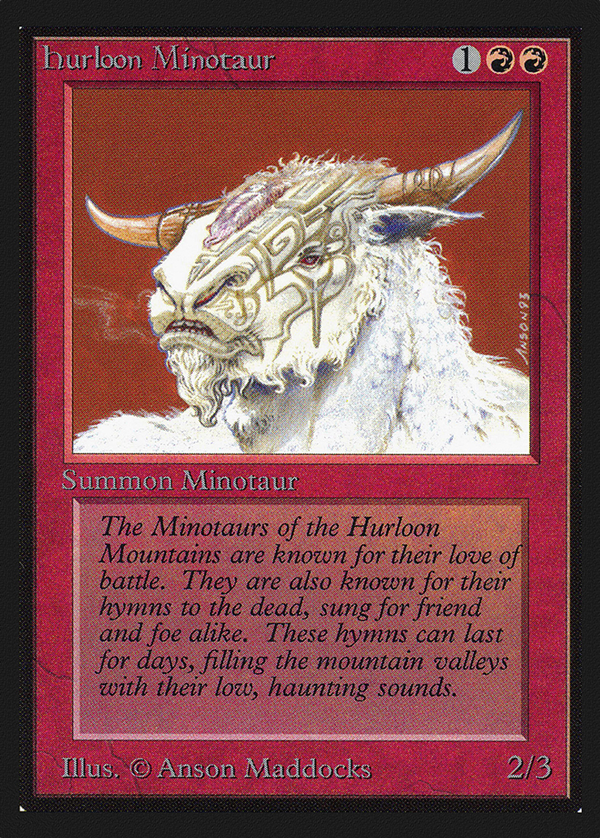 Hurloon Minotaur — Collectors' Edition — Magic: The Gathering