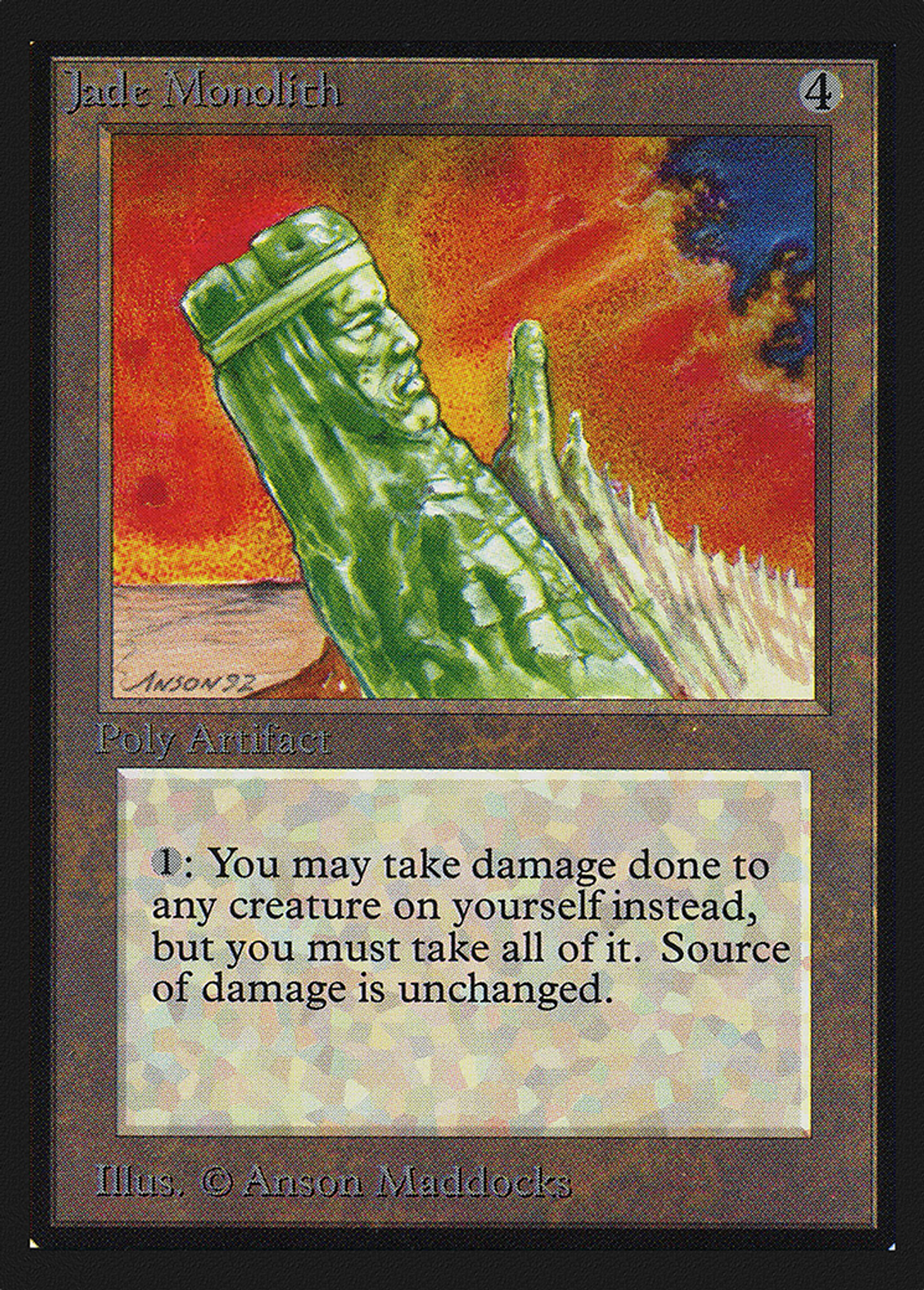 Jade Monolith — Collectors' Edition — Magic: The Gathering