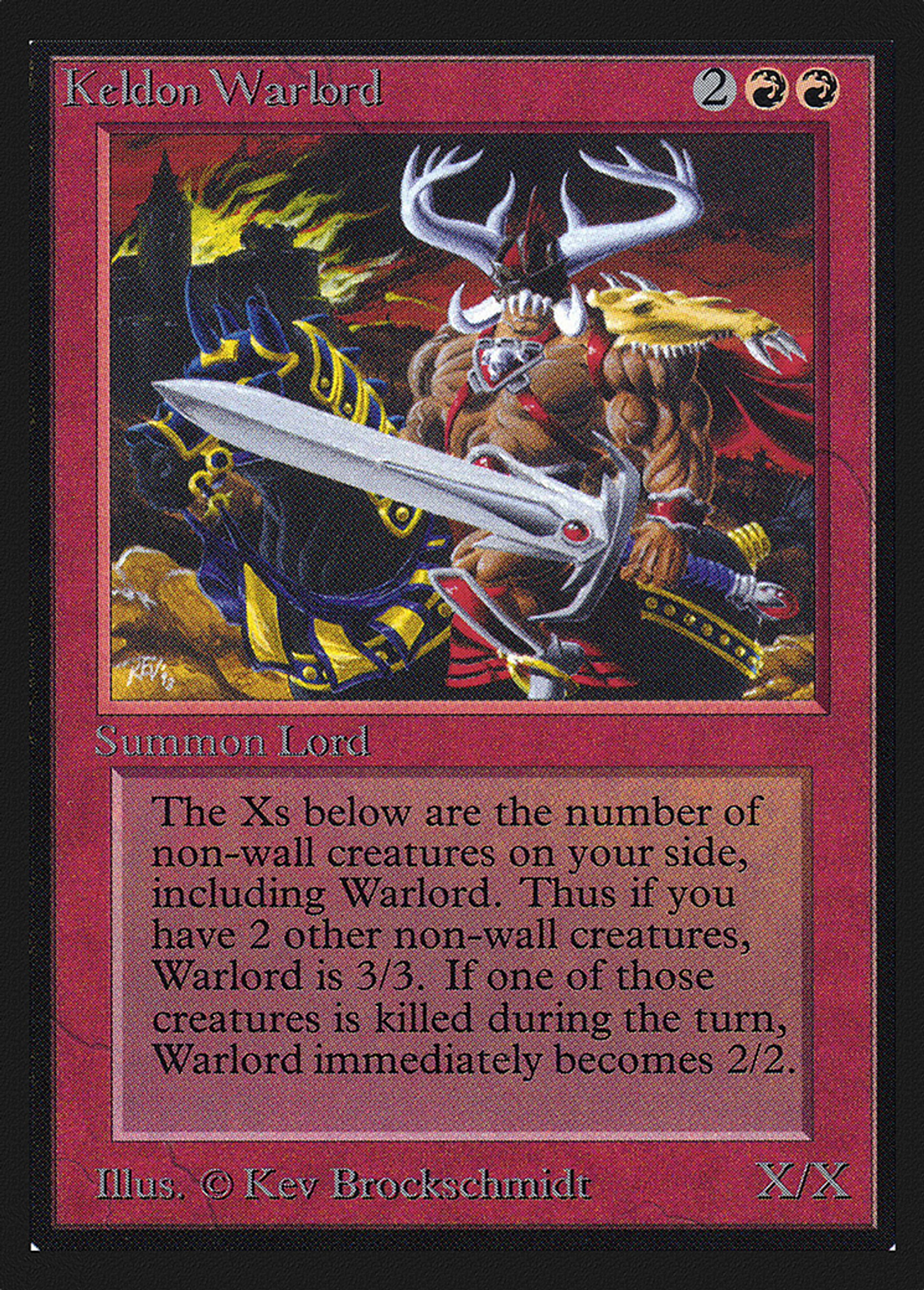 Keldon Warlord — Collectors' Edition — Magic: The Gathering