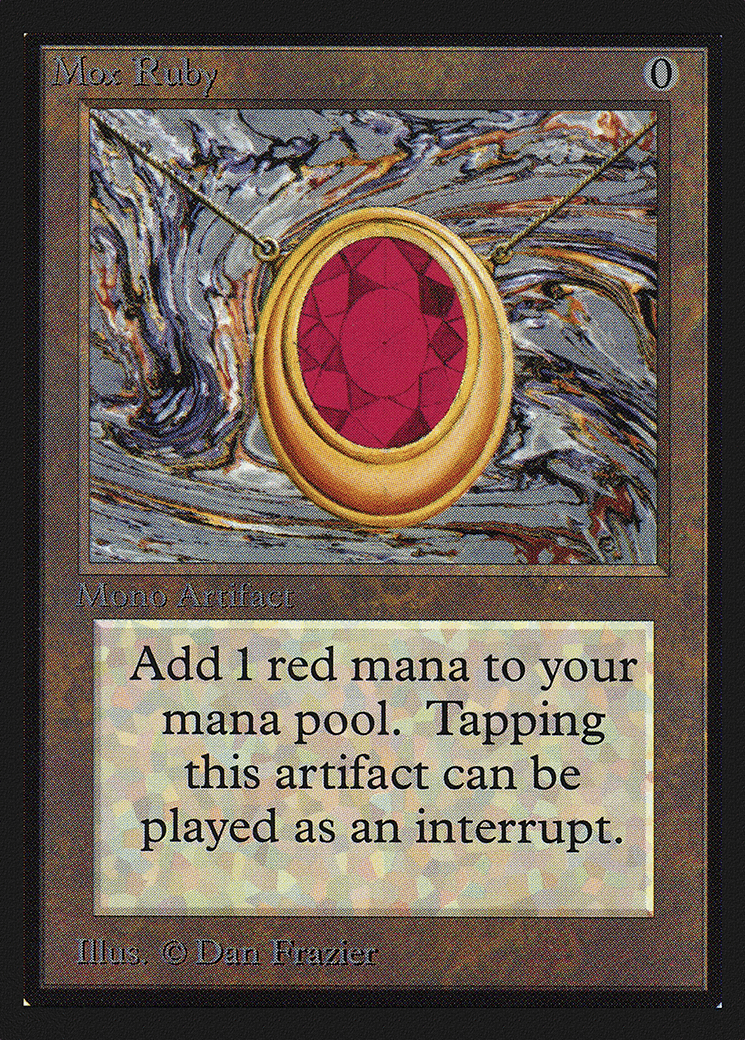 Mox Ruby — Collectors' Edition — Magic: The Gathering