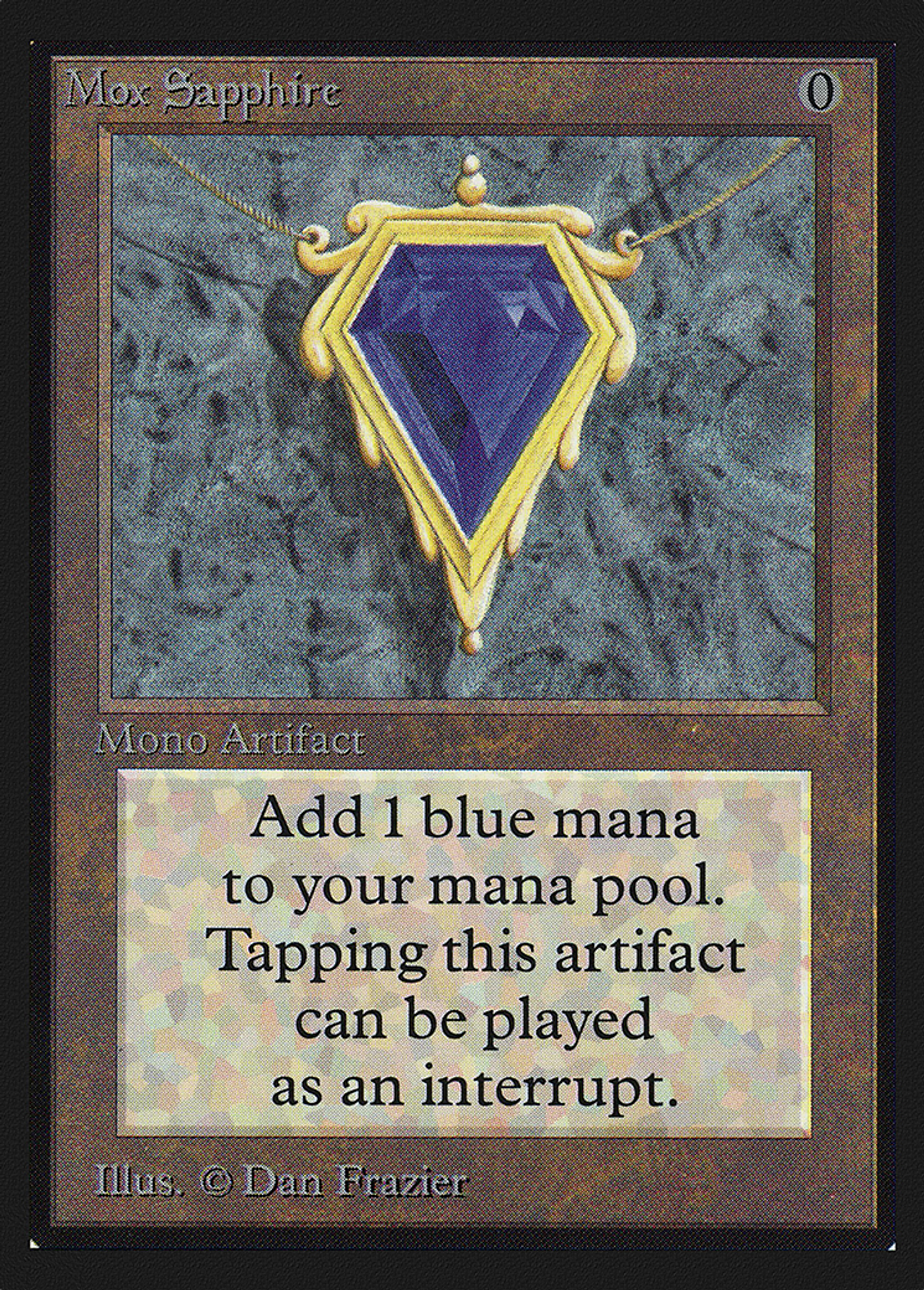 Mox Sapphire — Collectors' Edition — Magic: The Gathering