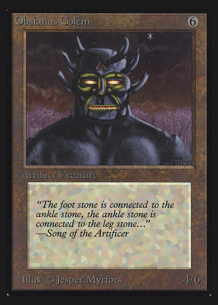 Obsianus Golem — Collectors' Edition — Magic: The Gathering