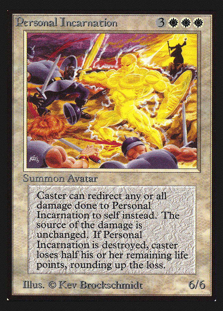 Personal Incarnation — Collectors' Edition — Magic: The Gathering