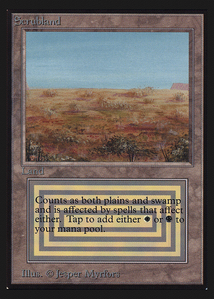 Scrubland — Collectors' Edition — Magic: The Gathering