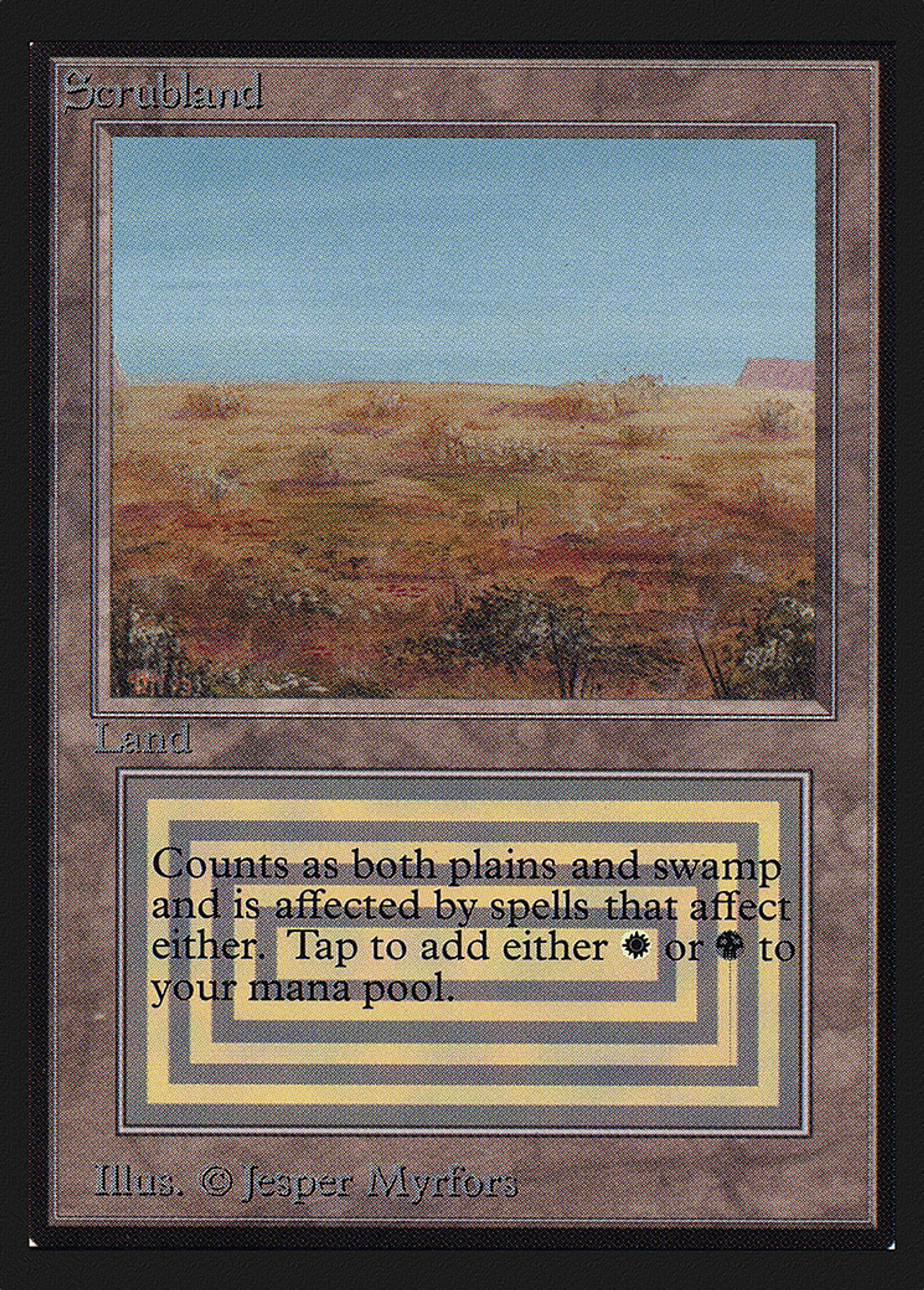 Scrubland — Collectors' Edition — Magic: The Gathering
