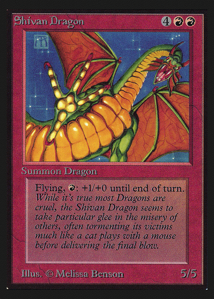 Shivan Dragon — Collectors' Edition — Magic: The Gathering