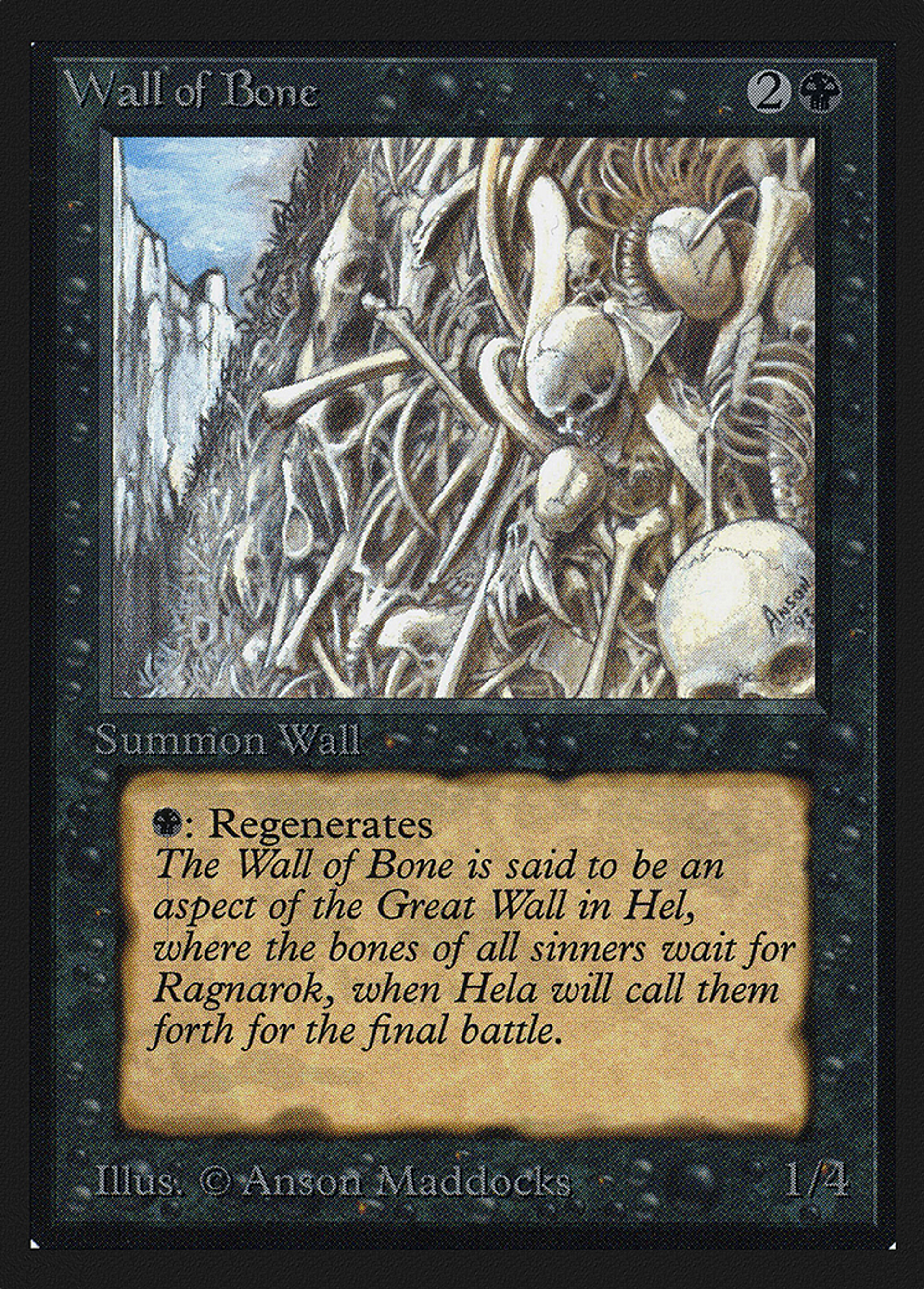 Mur d'ossements — Collectors' Edition — Magic: The Gathering
