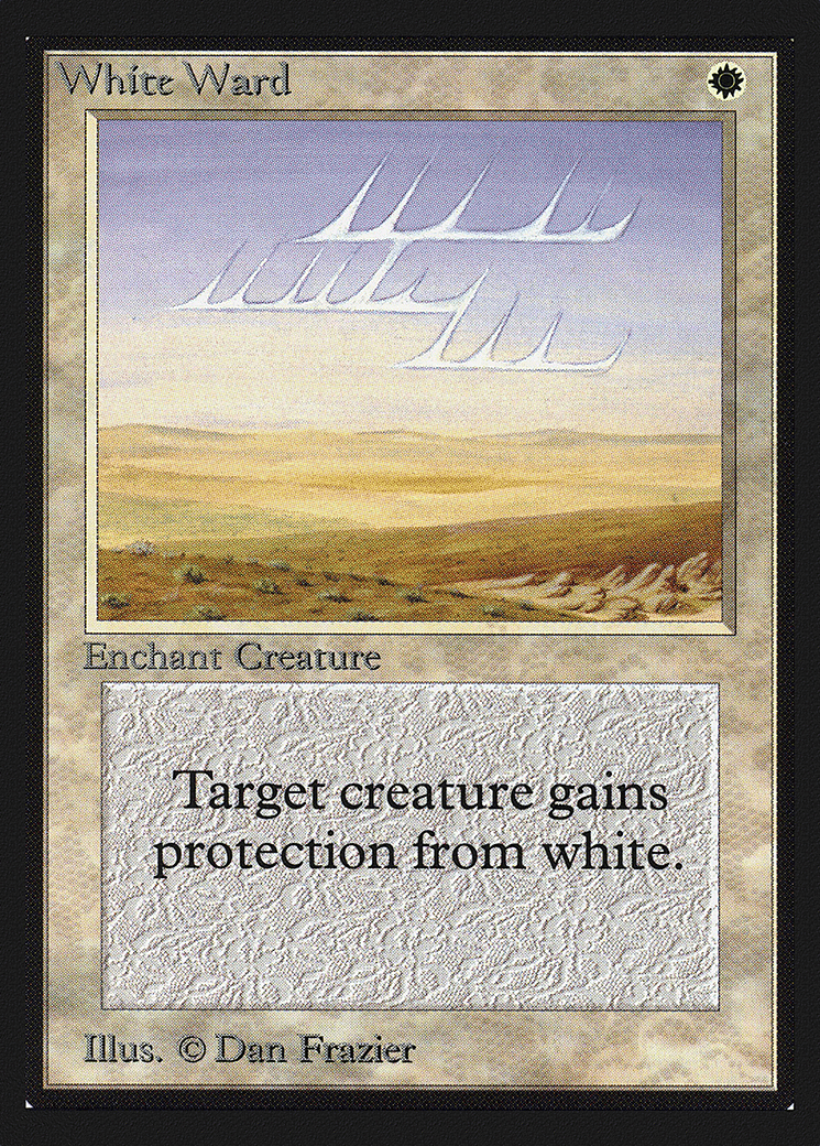 Rune de garde blanche — Collectors' Edition — Magic: The Gathering