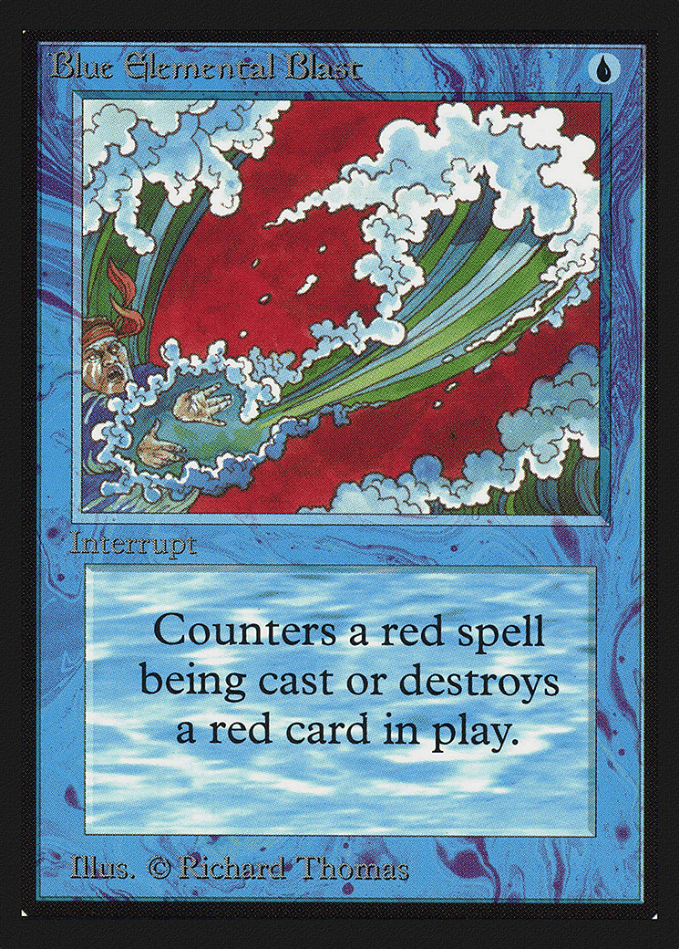 Blue Elemental Blast from Intl. Collectors' Edition - Magic: The Gathering