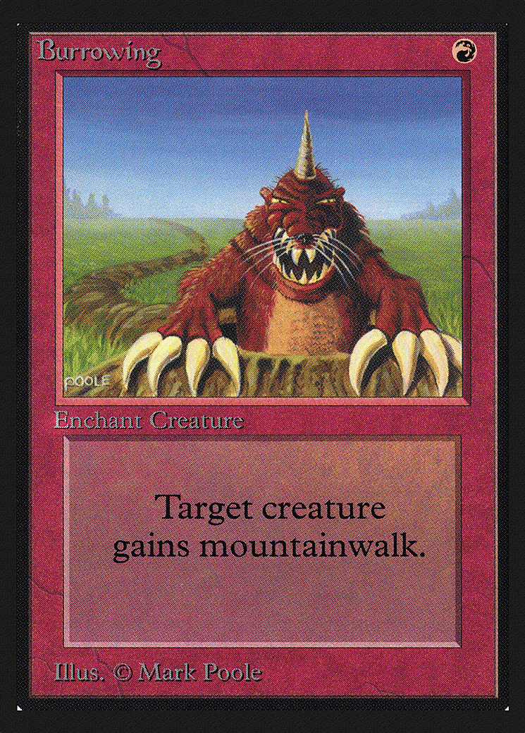 Burrowing — Intl. Collectors' Edition — Magic: The Gathering