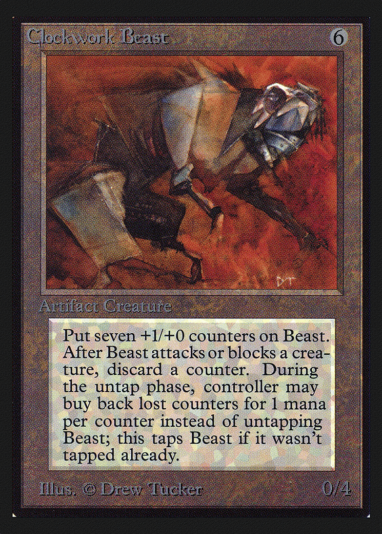 Clockwork Beast from Intl. Collectors' Edition - Magic: The Gathering