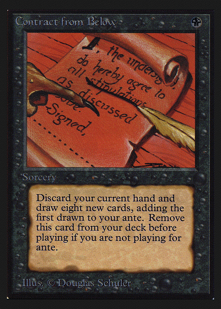 Contract from Below — Intl. Collectors' Edition — Magic: The Gathering