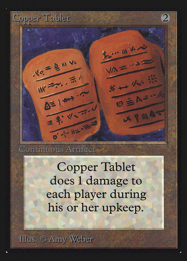 Copper Tablet — Intl. Collectors' Edition — Magic: The Gathering