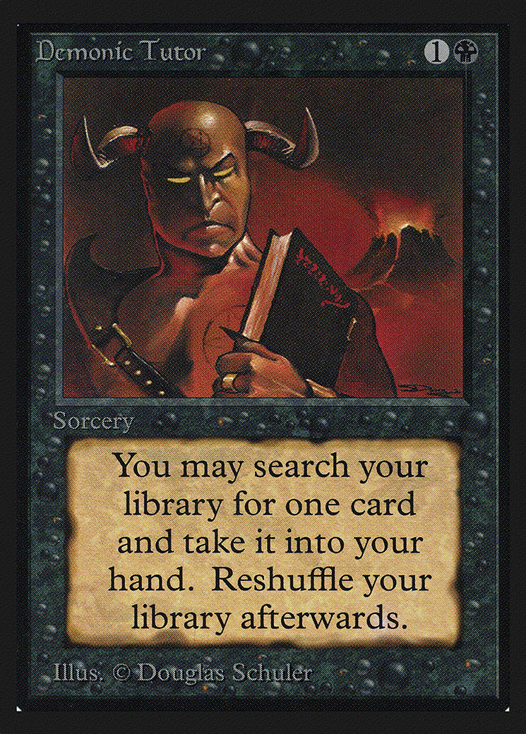 Demonic Tutor — Intl. Collectors' Edition — Magic: The Gathering