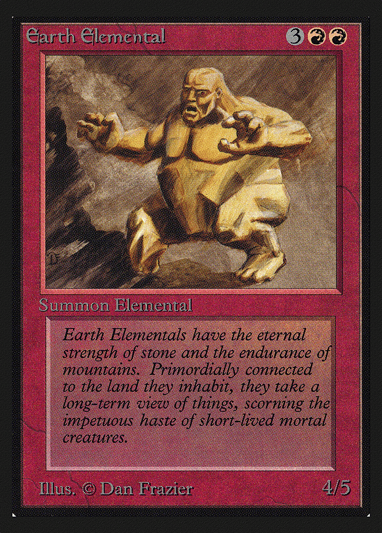 Earth Elemental — Intl. Collectors' Edition — Magic: The Gathering