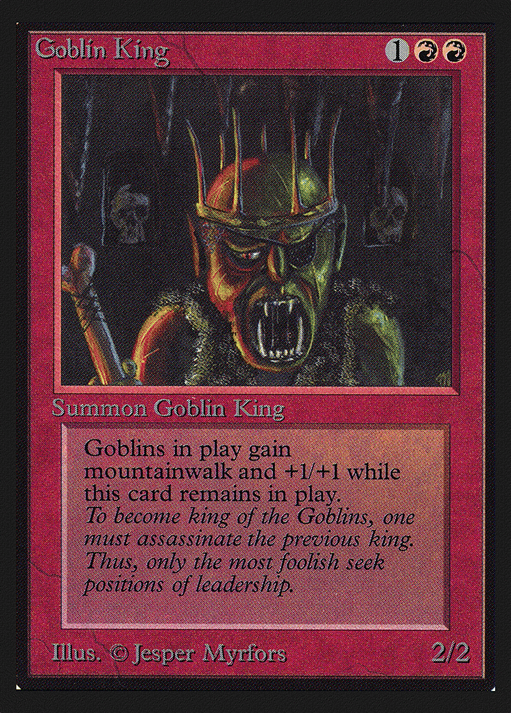 Goblin King — Intl. Collectors' Edition — Magic: The Gathering