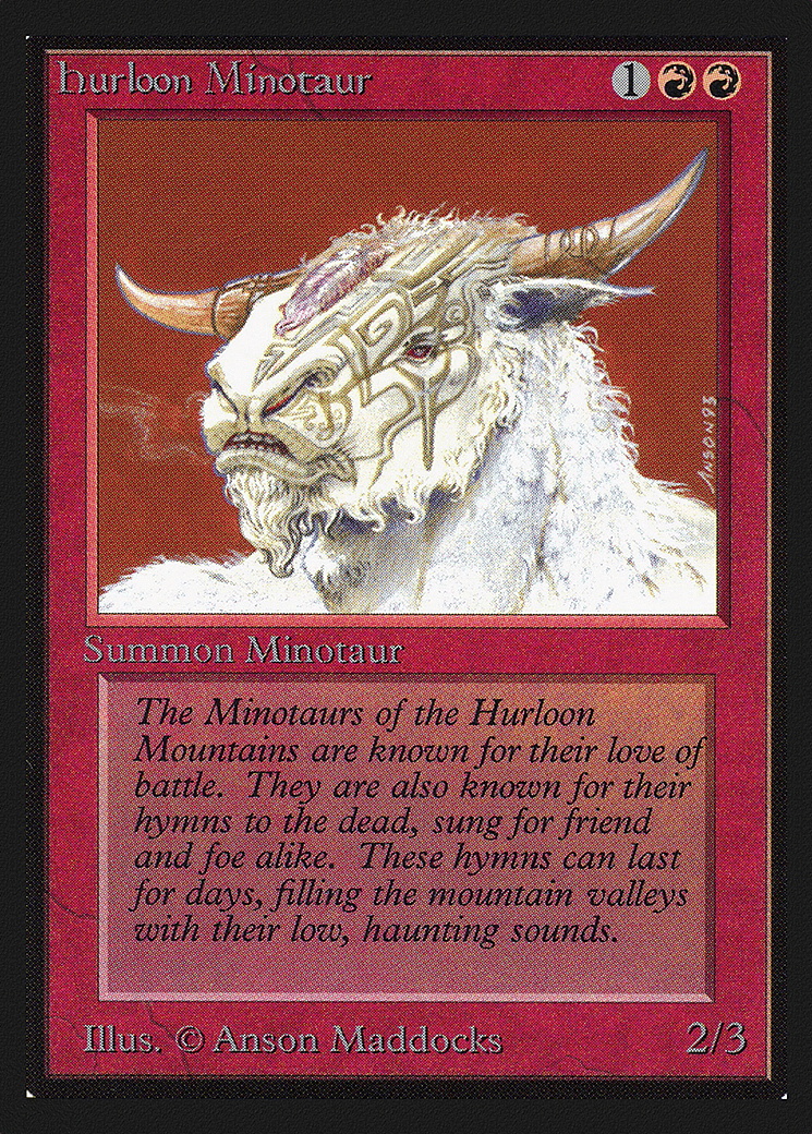 Hurloon Minotaur — Intl. Collectors' Edition — Magic: The Gathering