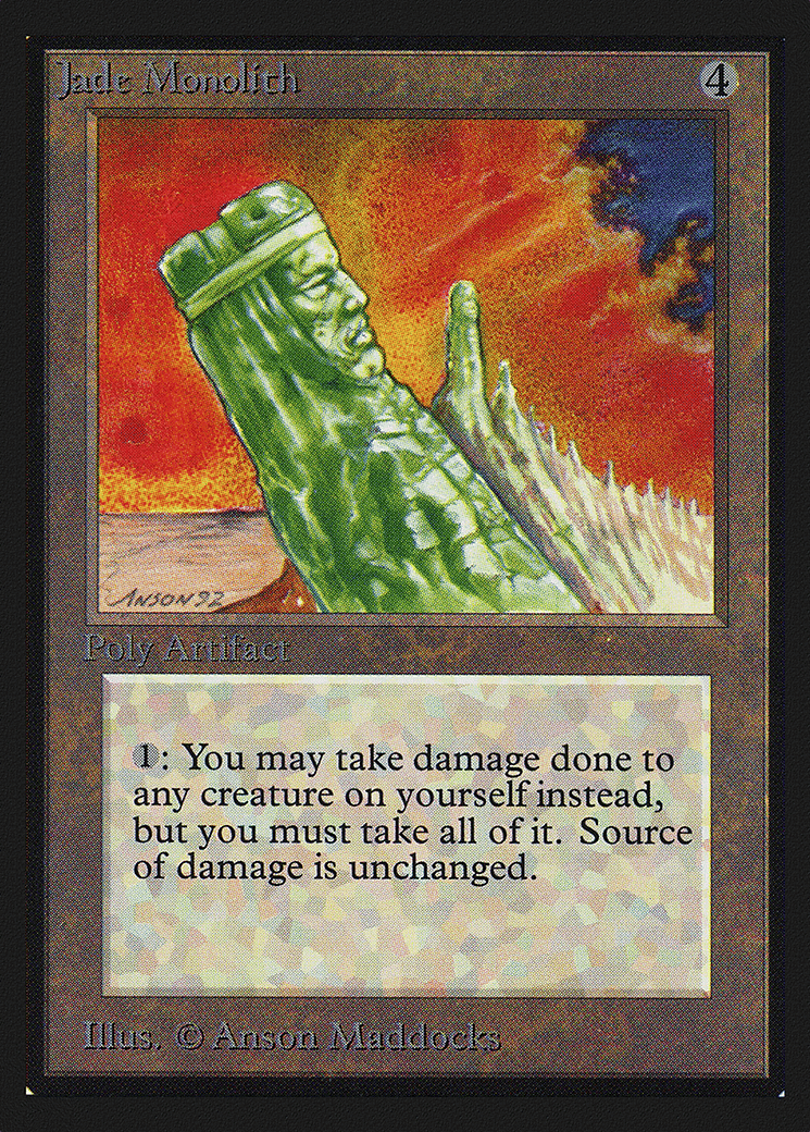 Jade Monolith — Intl. Collectors' Edition — Magic: The Gathering