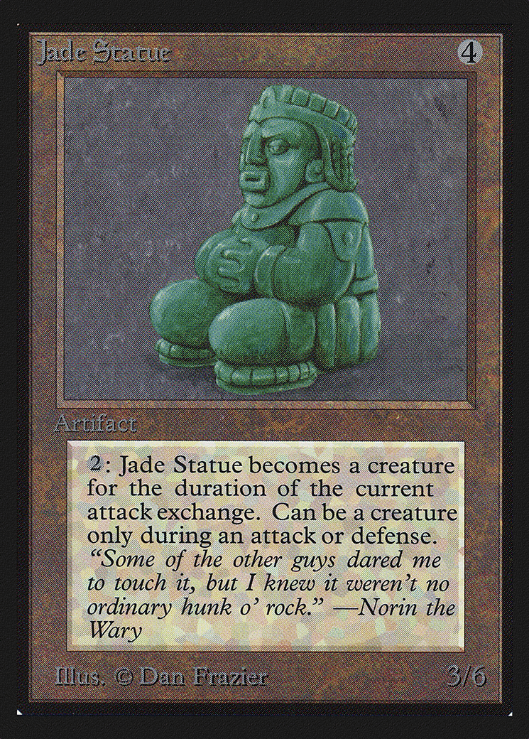 Statue de jade — Intl. Collectors' Edition — Magic: The Gathering
