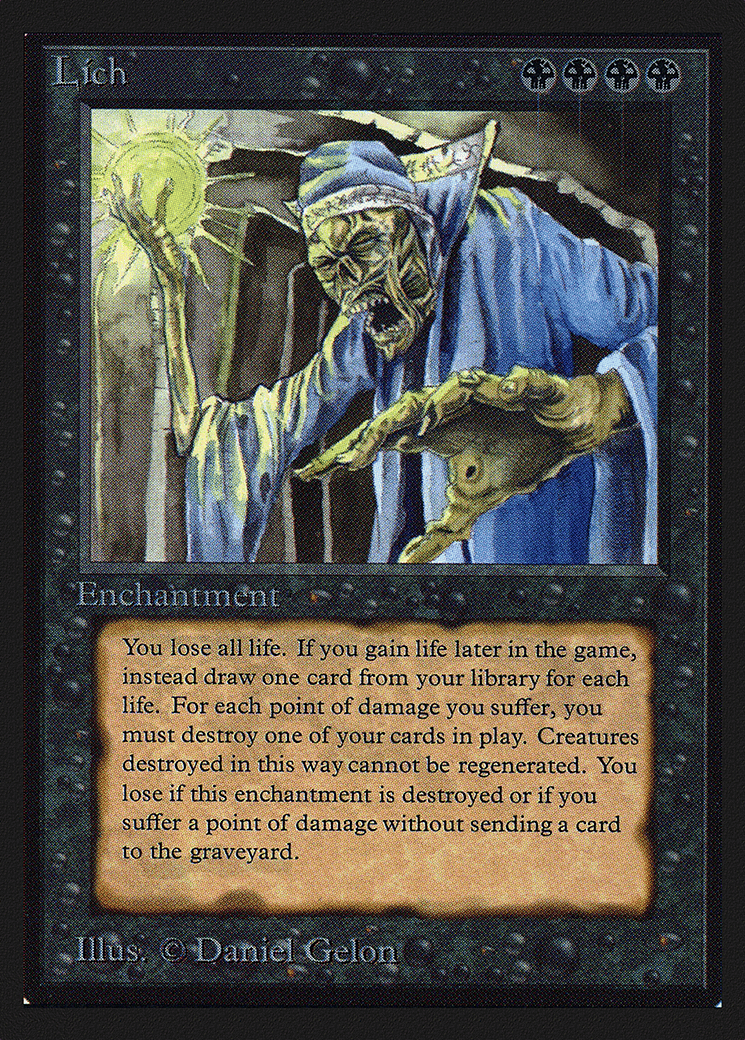 Lich — Intl. Collectors' Edition — Magic: The Gathering