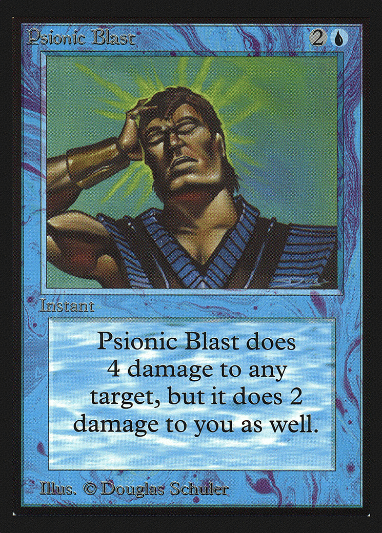 Psionic Blast — Intl. Collectors' Edition — Magic: The Gathering