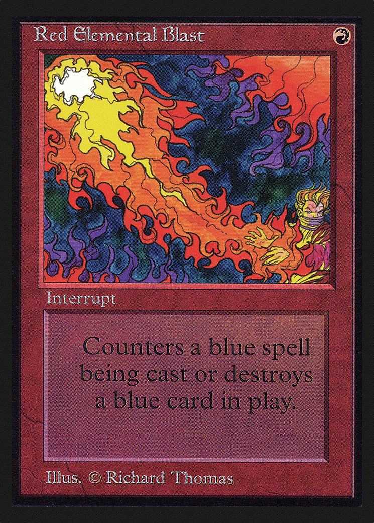 Red Elemental Blast — Intl. Collectors' Edition — Magic: The Gathering