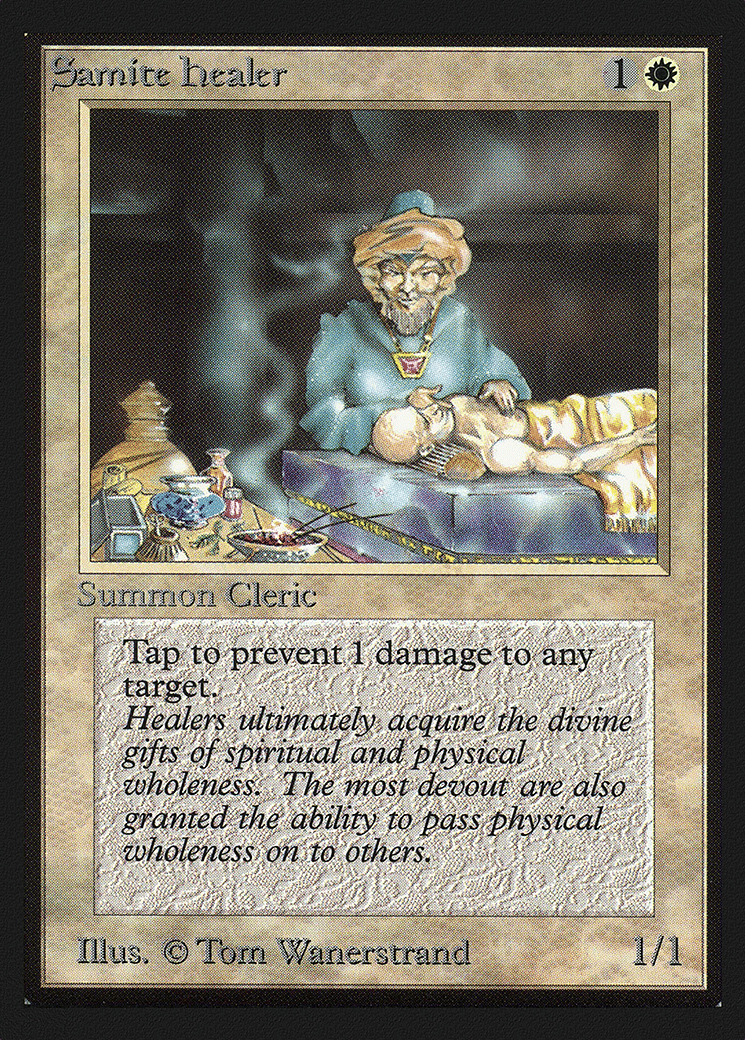 Samite Healer — Intl. Collectors' Edition — Magic: The Gathering