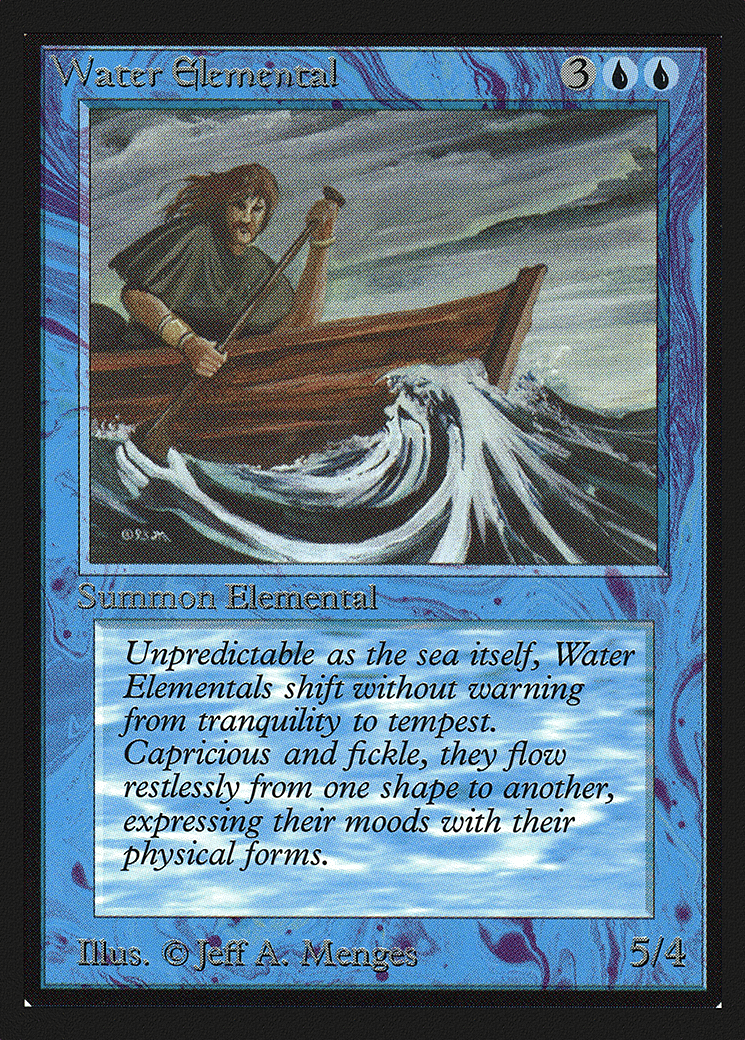 Water Elemental — Intl. Collectors' Edition — Magic: The Gathering