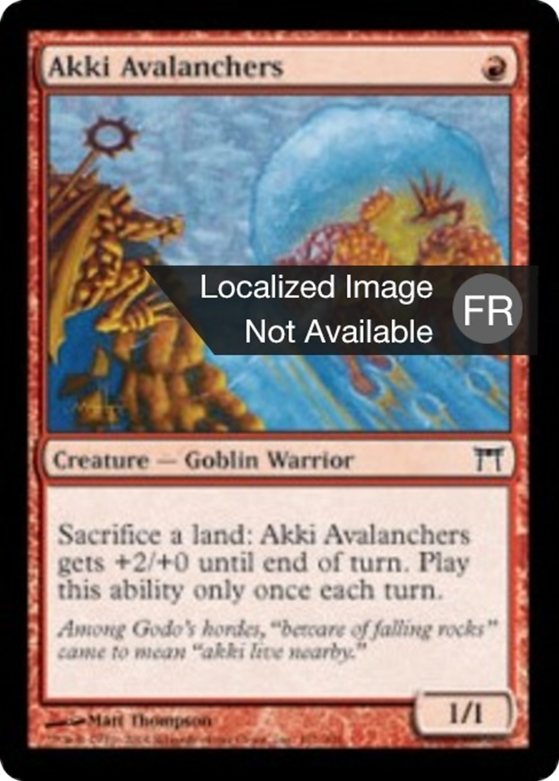 Avalancheurs akki — Champions of Kamigawa — Magic: The Gathering