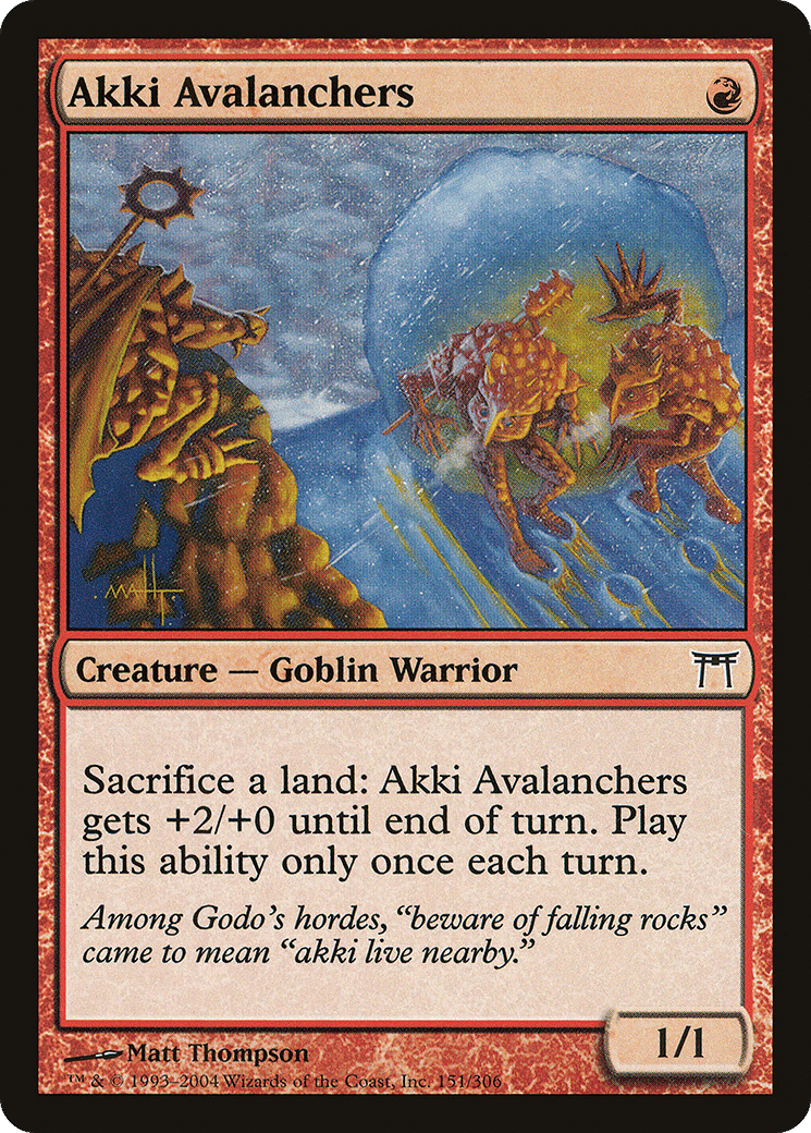 Akki Avalanchers — Champions of Kamigawa — Magic: The Gathering