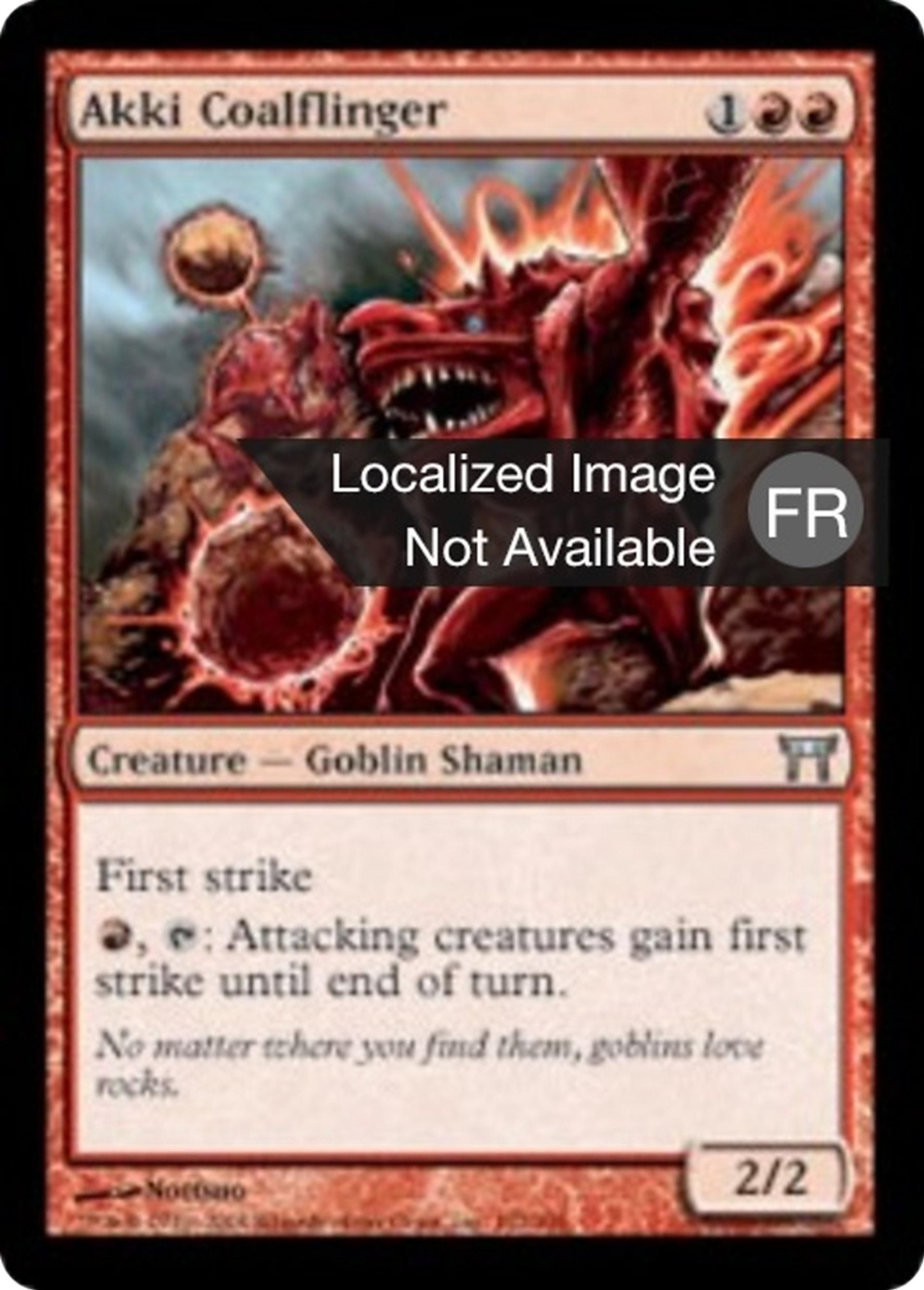 Akki lance-charbon — Champions of Kamigawa — Magic: The Gathering