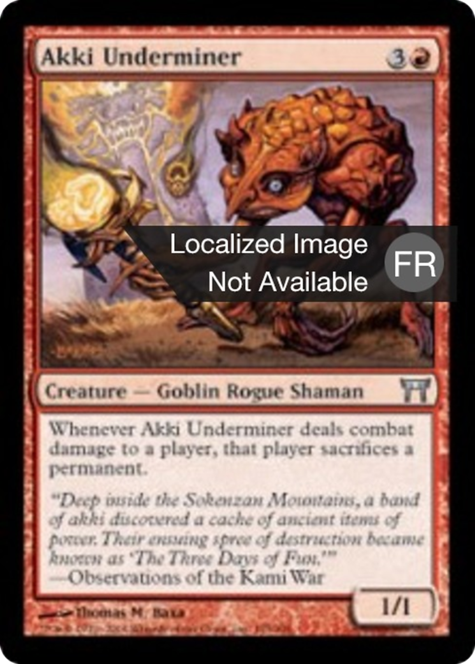 Akki sapeur — Champions of Kamigawa — Magic: The Gathering