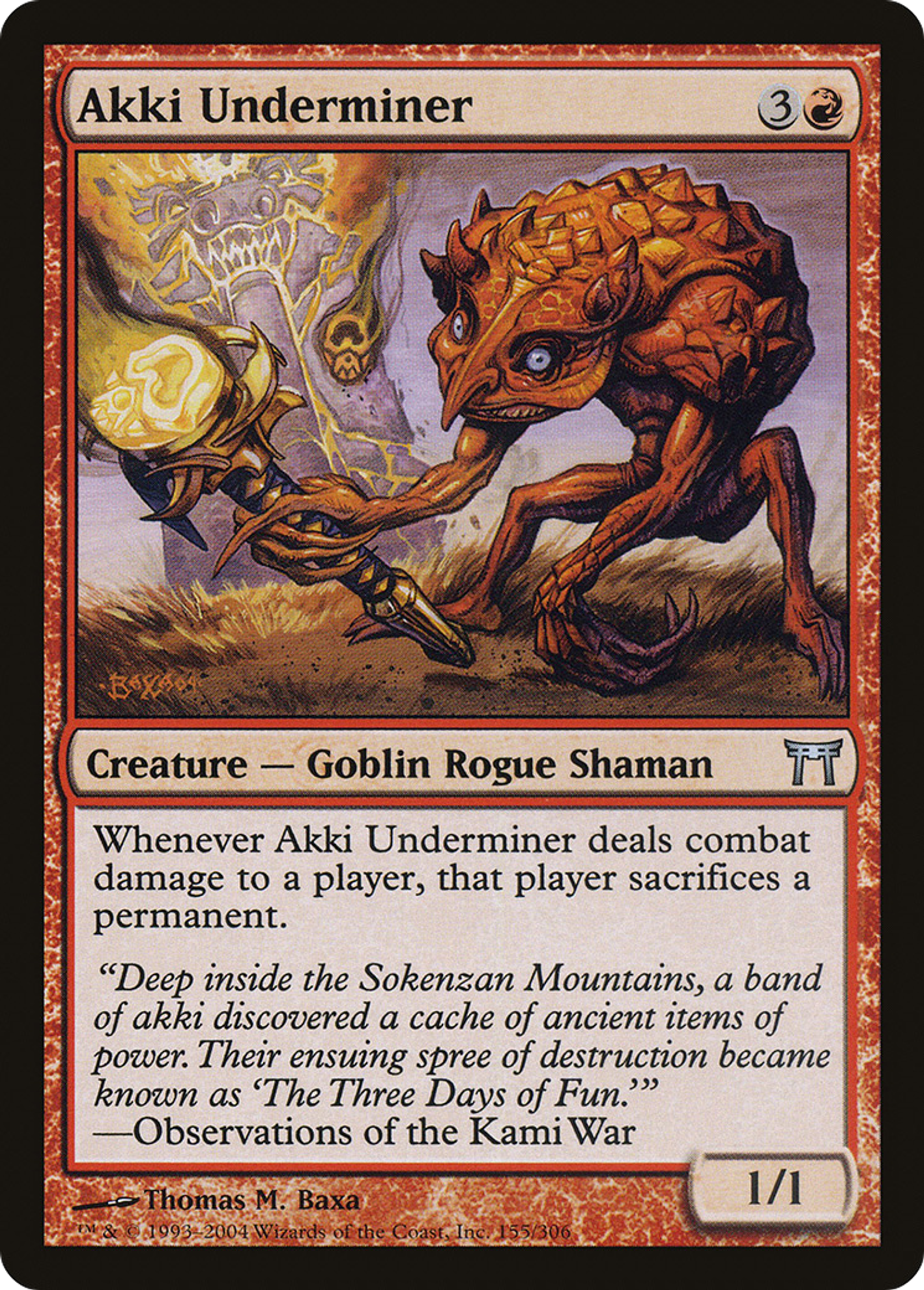 Akki sapeur — Champions of Kamigawa — Magic: The Gathering