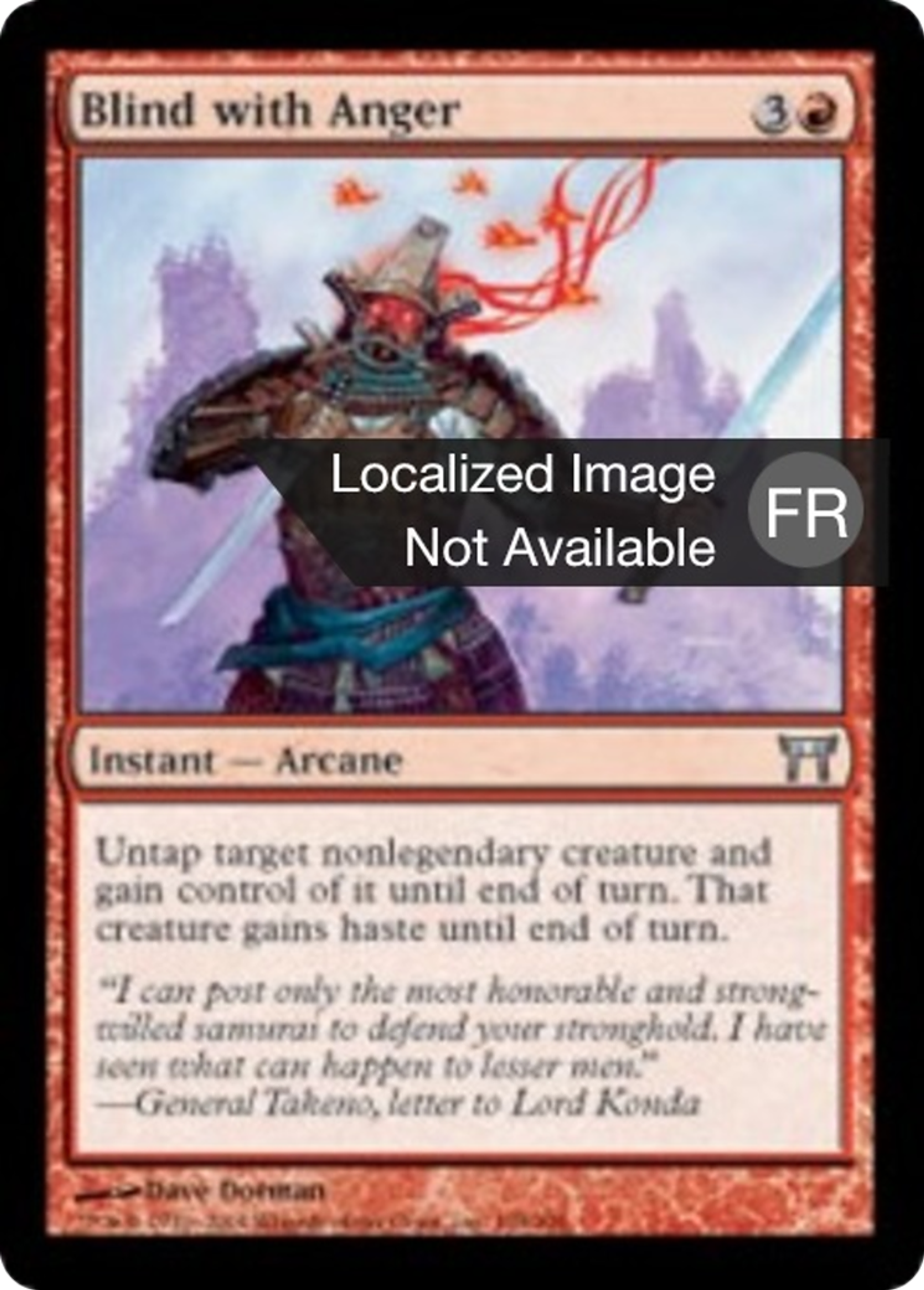 Aveuglé par la colère — Champions of Kamigawa — Magic: The Gathering