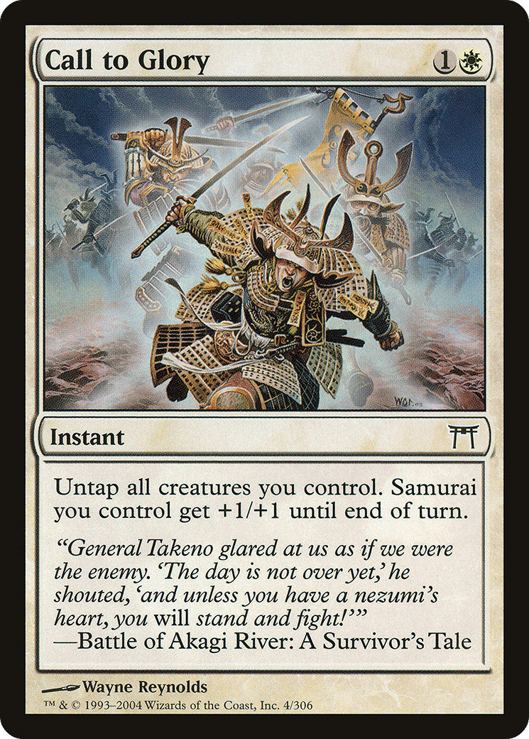 Call to Glory — Champions of Kamigawa — Magic: The Gathering