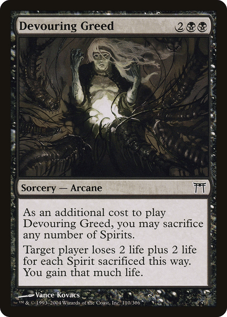 Devouring Greed — Champions of Kamigawa — Magic: The Gathering
