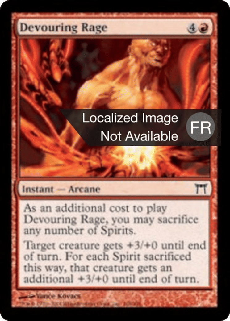 Rage dévorante — Champions of Kamigawa — Magic: The Gathering