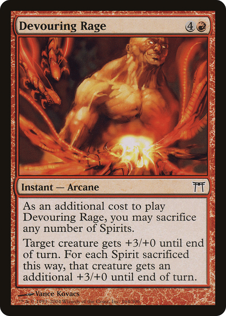 Devouring Rage — Champions of Kamigawa — Magic: The Gathering