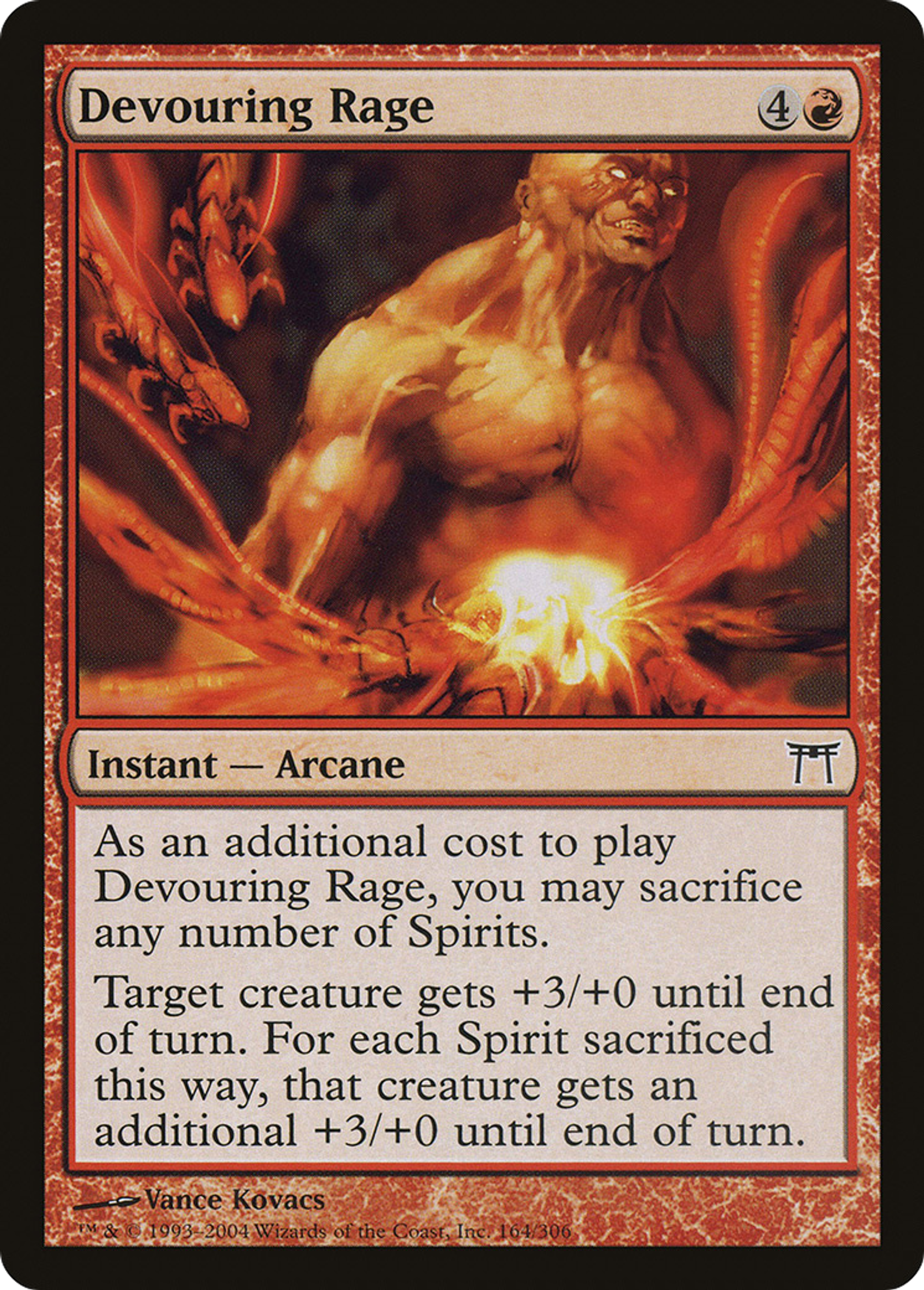 Rage dévorante — Champions of Kamigawa — Magic: The Gathering