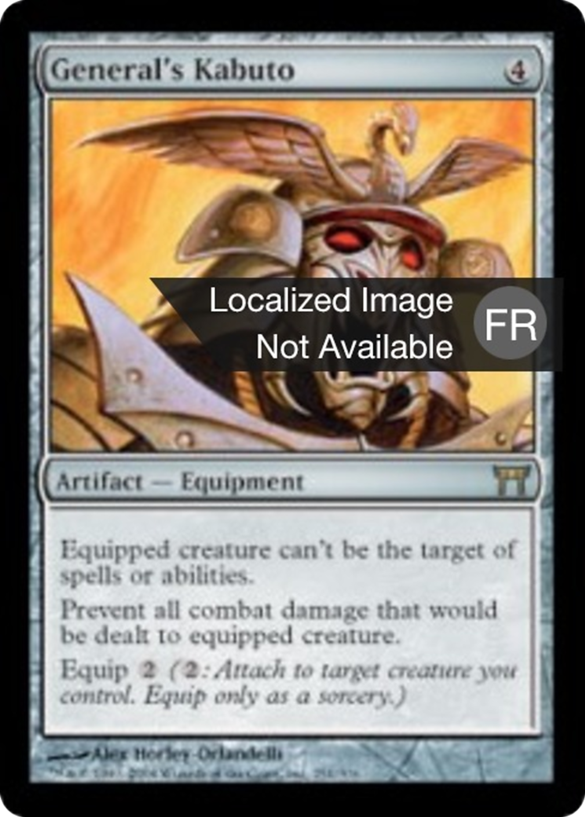 Kabuto de général — Champions of Kamigawa — Magic: The Gathering