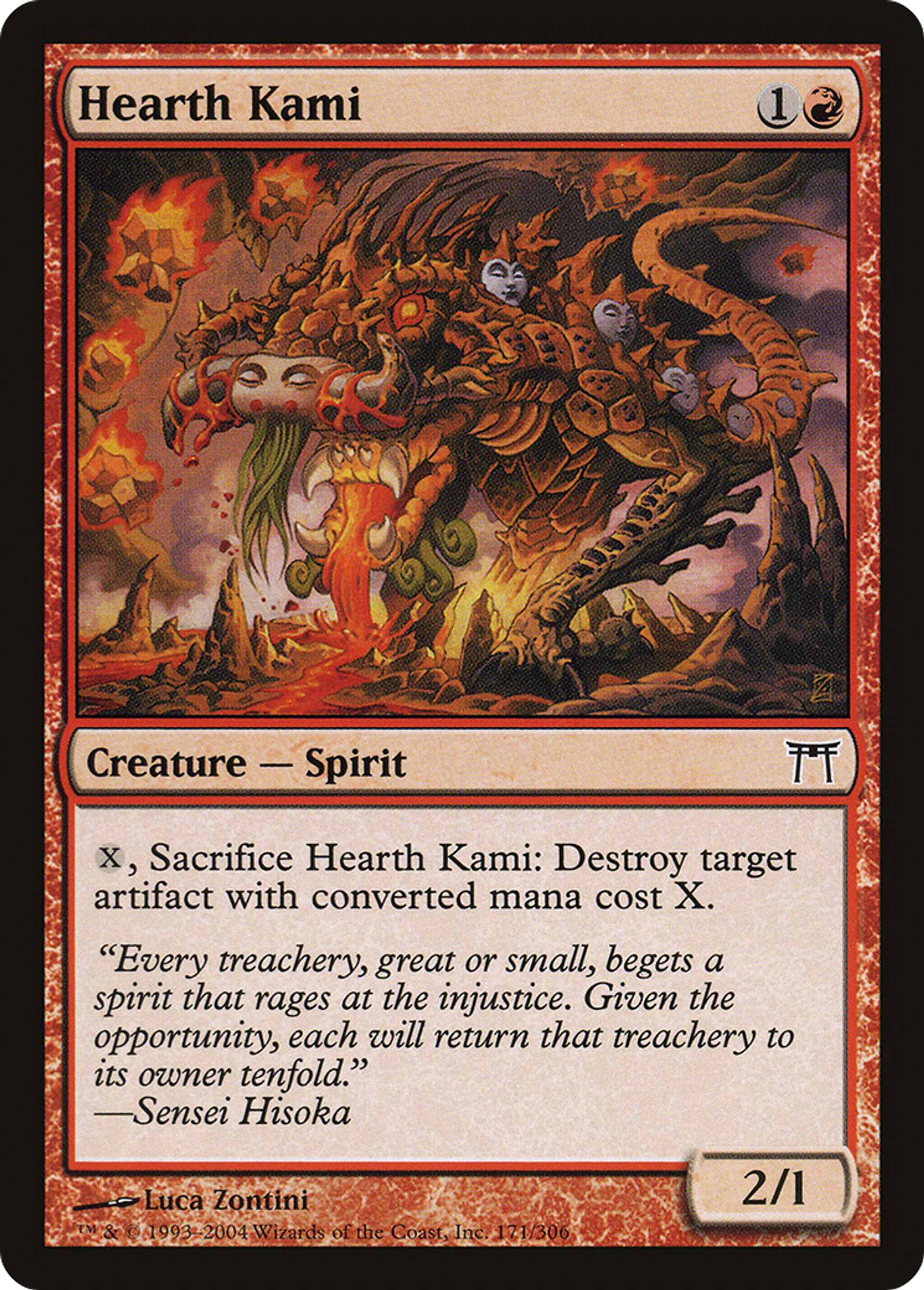 Kami de l'âtre — Champions of Kamigawa — Magic: The Gathering