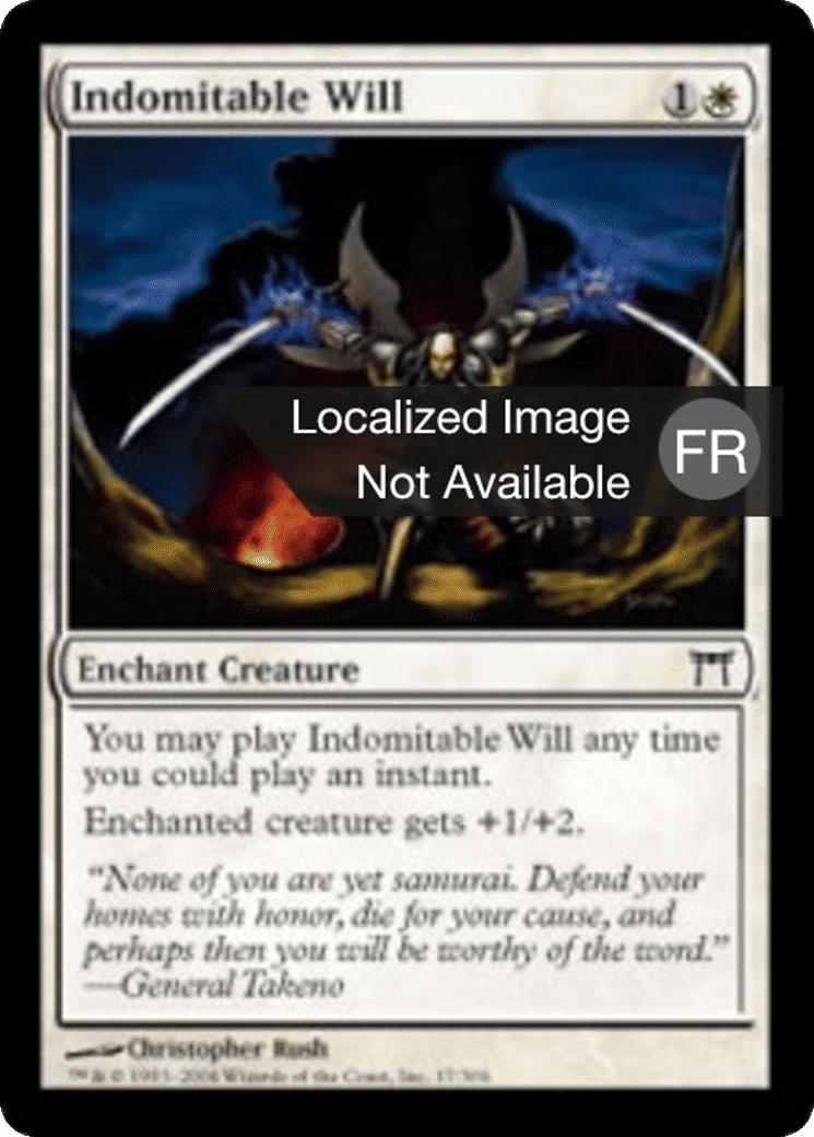 Volonté indomptable — Champions of Kamigawa — Magic: The Gathering