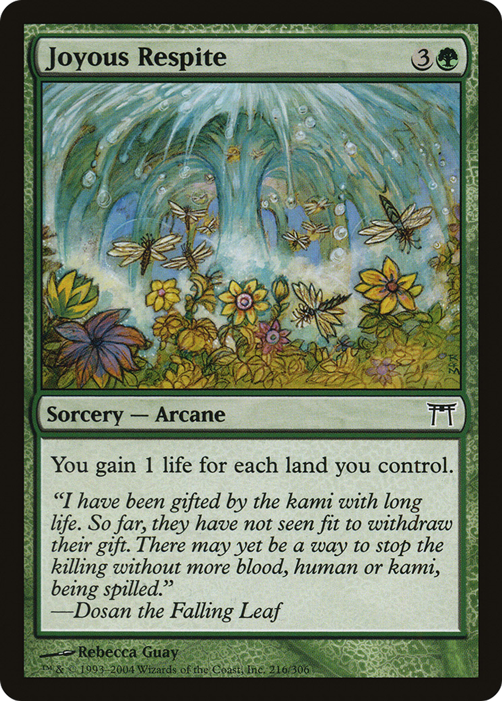 Répit joyeux — Champions of Kamigawa — Magic: The Gathering
